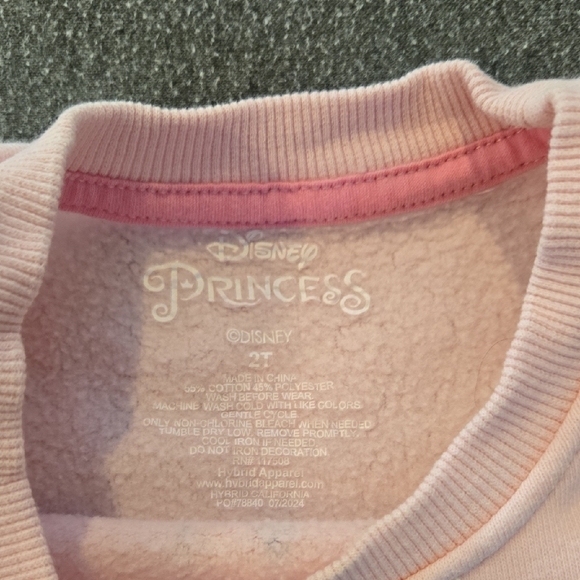 Disney Princess Pink Sweatshirt - Picture 2 of 3
